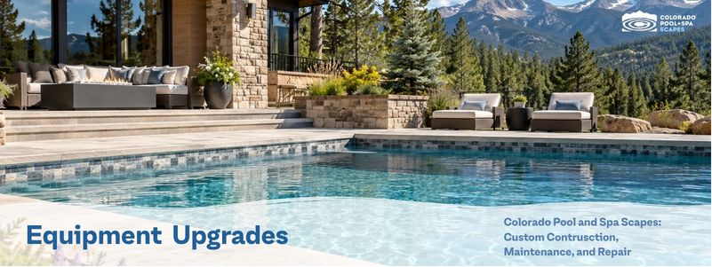 Colorado pool equipment and finish upgrades during renovation